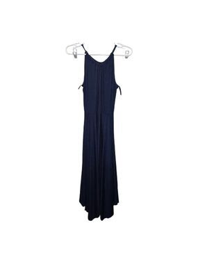 GAP NWT Comet Blue Halter Handkerchief Hem Maxi Dress XS